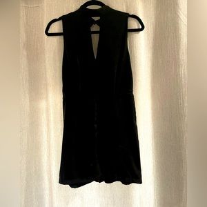 Black silky romper